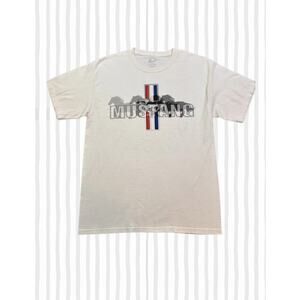 Ford Mustang White Graphic T-Shirt Size US UK Medium 100% Cotton